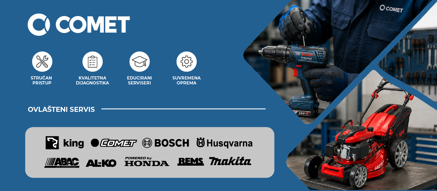 servis alata Comet