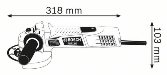 BOSCH BRUSILICA GWS 7-115 D115 0601388106, 06013881M3