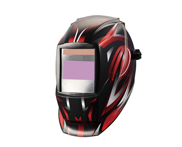 Red Welder Mask. Phoceenne Welding Helmet.